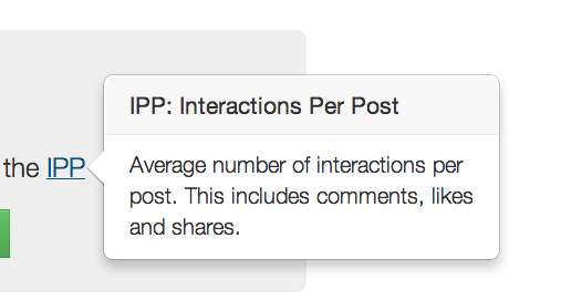Interactions Per Post (IPP)