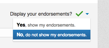 LinkedIn Endorsements zichtbaar of verborgen
