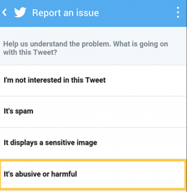 Update Twitter beveiliging blokkeer- en rapporteer-functies