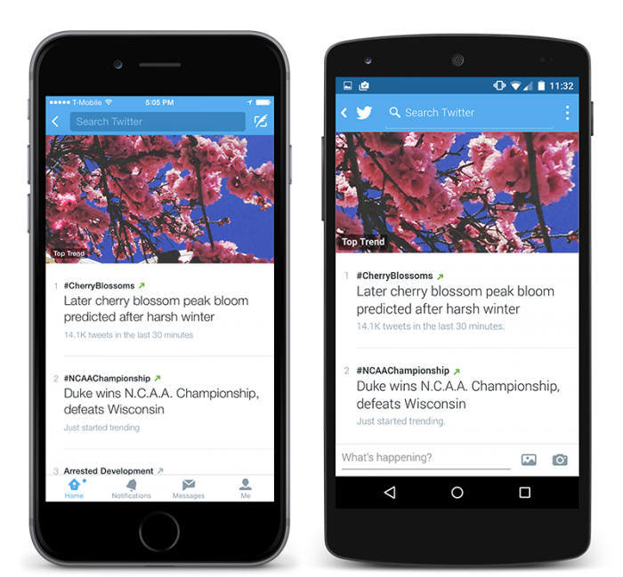 Twitter breidt trending topics op mobiel uit met meer informatie